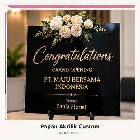 Papan Bunga Akrilik Kolaka Timur